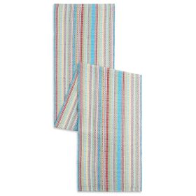 Chunky Stripe Table Runner, Red, 14"W x 90"L