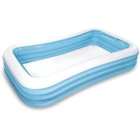 Swim Center Inflatable Family Pool: 277 Gallon Capacity -- 120" x 72" x 22" -- Blue