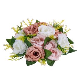 Flower Ball Arrangement Bouquet 10PCS, 9.5-Inch Diameter Artificial Flower Balls Wedding Table Centerpieces