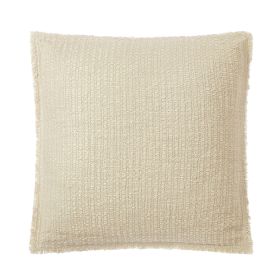 22" x 22" Papyrus Beige Sunny Decorative Throw Pillow for Adults