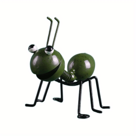 1pc/4pcs, Metal Crafts Creative Ant, Ant Metal Sculpture, Garden Ant Decor, Wall Hanging Decor, Garden Lawn Decor, Indoor Decor (Color: Dark Green)