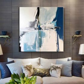 Hand Painted Oil Paintings Handmade Modern Abstract Oil Paintings On Canvas Wall Art Decorative Picture Living Room Hallway Bedroom Luxurious Dec (style: 01, size: 100x100cm)