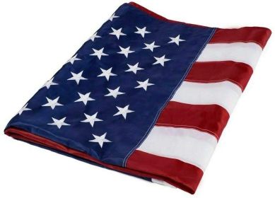 American Flag 10x15 ft 8x12 ft 6x10 ft 5x8 ft 4x6 ft 3x5 ft  2x3 ft Outdoor Heavy Duty Embroidered Stars USA Flag Sewn Stripes Fade Resistance Br (size: 10x15ft)